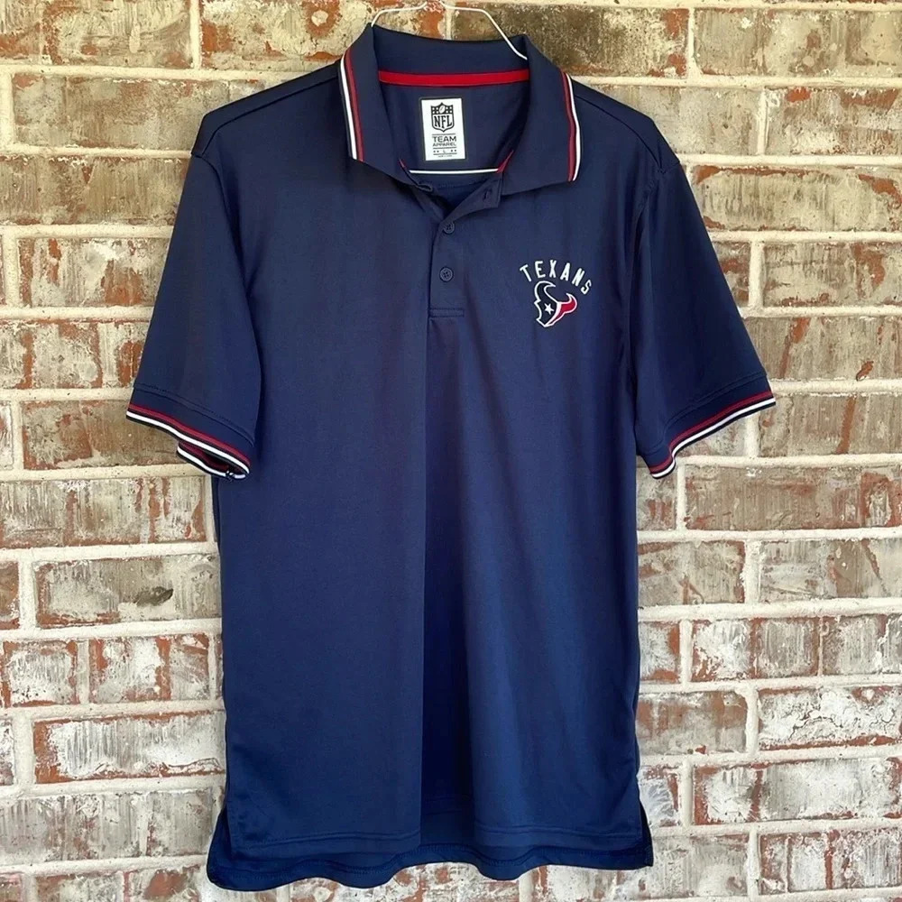 NFL Team Apparel Navy Texans Polo Shirt
